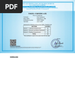 TOEFL Result - Ilham Syahputra