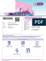 Schedule Cum Certificate Stand-Alone Motor Own Damage Cover For Two - Wheeler Insurance Policy