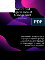 Nature and Significance of Management - Business Studies - Max Lino Payyampallil