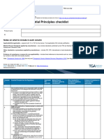 Essential Principles Checklist Medical Devices