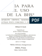 William R. Scott, Guia para El Uso de La BHS