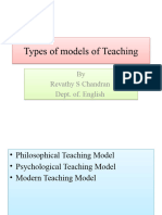 Types of Models of Teaching