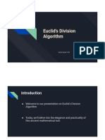 Euclid's Division Algorithm PDF