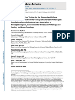 Molecular Biomarker Testing For The Diagnosis of Diffuse