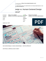 User-Centered Design vs. Human-Centered Design