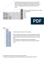 GED Science Chemistry Assignment