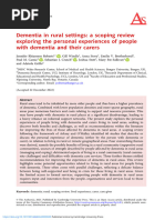 Dementia in Rural Settings A Scoping Review Exploring The Personal Experiences of People With Dementia and Their Carers