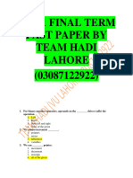 CS201 Final Term File 5 Solved by Team Hadi