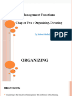 Chapter 2 - Management Functions - Organizing and Leading