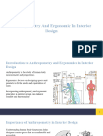 Anthropometry and Ergonomic in Interior Design