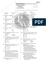 Atomic Structure 02 Practice Sheet