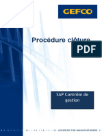 Procédure Clôture SAP CO