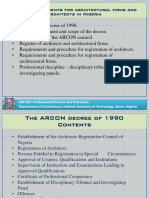 ARC 807 Professional Practice and Procedure - ARCON Decree 220206a