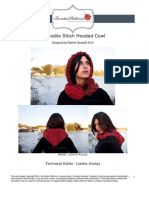 1 - Crocodile Stitch Hooded Cowl 3