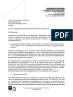 Respuesta Proposición 095 - Desarrollo Económico