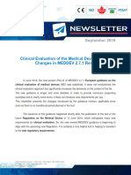 LNE GMED.2016 09 - Clinical Evaluation of The Medical Devices - Key Changes in MEDDEV