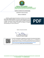 Certidão de Conduta Ética Profissional CERTIDÃO #CER/11255/2024 Válida Até 14/08/2024