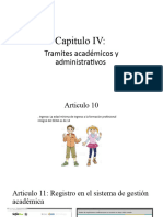 Capitulo IV Trámites Académicos y Administrativos