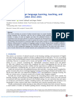 Research On Foreign Language Learning Teaching and