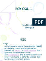 Ngo and CSR .: by Chitra Devi.r Iswarya.J