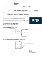 Unit 6.1 Quadratic Equations and Inequalities (Solution) Updated On 25 April