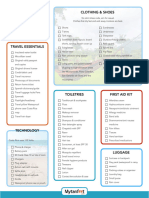 COSTA RICA PACKING LIST July 2022