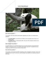 Conservation Des Animaux - LES PANDAS