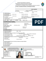 Planilla de Registro para La Defensa Integral de La Nación Inscripcion Militar 1