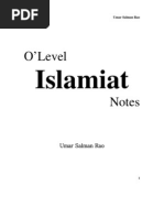 Mastering OLevel Islamiyat