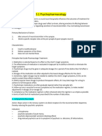 Psychopharmacology Summarize