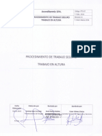 Procedimiento de Trabajo en Altura