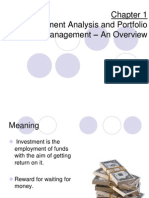 Investment Analysis and Portfolio Management - An Overview