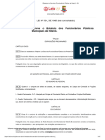 Estatuto Do Servidor (Funcionário) Público de Niterói - RJ