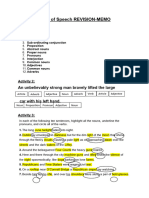 Memo Parts of Speech Revision WK