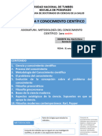Clase 1. Conocimiento Científico