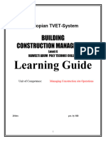 Module 2 Managing Construction Site Operation