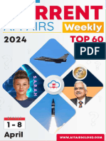 Current Affairs Top 60 Q&A PDF April 2024 1st Week by AffairsCloud New 1