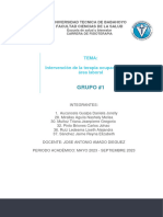 Intervencion de La Terapia Ocupacional en El Trabajo