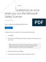 How To Troubleshoot An Error When You Run The Microsoft Safety Scanner - Microsoft Support