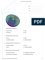 Cell Structure and Organisation - Quizizz