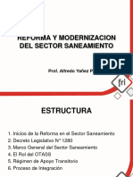 Reforma y Modernizacion Sector Saneamiento