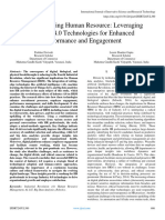 Revolutionizing Human Resource: Leveraging Industry 4.0 Technologies For Enhanced Performance and Engagement