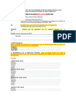 Estructura Del Informe de Practica Preprofesional Del Estudiante