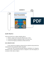 LESSON 3 Data Presentation