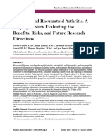 Rheumatoid Arthritis and Weed