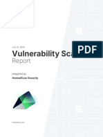 Vulnerability Scan: Prepared by