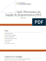 Chap 1 - (Suite) Présentation Du Langage Java