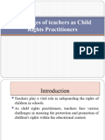 Challenges of Teachers As Child Rights Practitioners