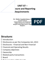 Unit 7 Disclosure and Reporting Requirements