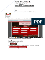 USER MANUAL Lunch App